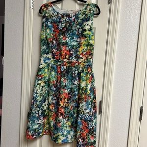Fun bright floral dress Gibson Latimer XL